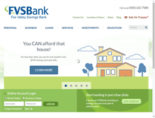 Tablet Screenshot of fvsbank.com
